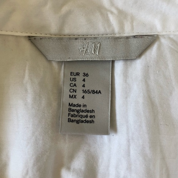 H&M White Button-Down Blouse - Picture 9 of 13